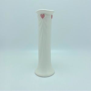 FTDA Vintage Japanese Bud Vase with Pink Hearts